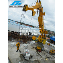 ABS Certificate 100 T Lifting Capacity Crane Knuckle Boom Crane